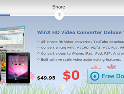 WinXDVD HD Converter Deluxe 轉檔軟體，省 $49.95 美元！