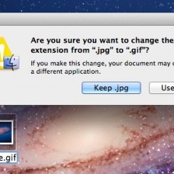 [Mac] OS X 小技巧 – 禁止修改文件擴展名的警告