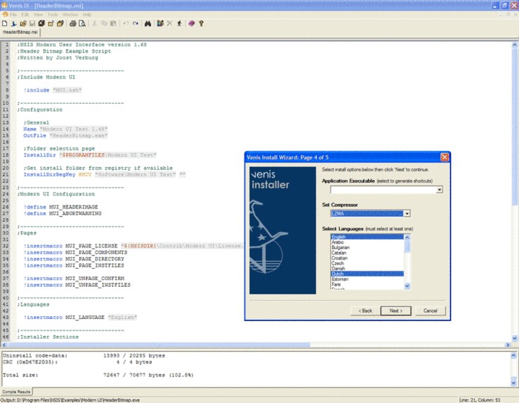 NSIS 3.09 免安裝，程式發佈、安裝程式製作工具