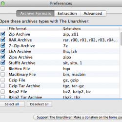[Mac] The Unarchiver – 解壓縮軟體，支援RAR及大部份壓縮格式
