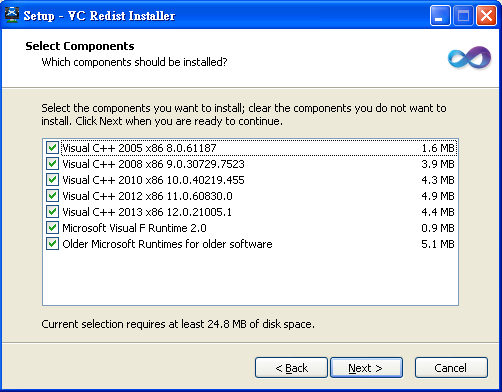 VC Redist Installer 1.6.0，Microsoft Visual C++ 程式庫合集