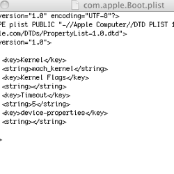 com.apple.Boot.plist 說明