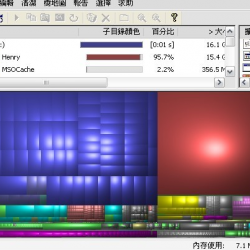 WinDirStat 繁體中文版硬碟分析工具，找出、刪除超大檔案
