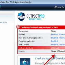 Outpost Security Suite Pro 7.5.2 免費註冊碼