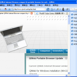 QtWeb 3.8.5 繁體中文版，輕巧快速的網頁瀏覽器