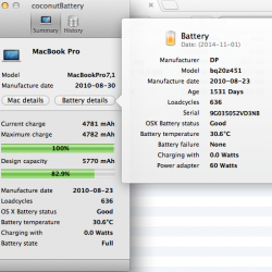 [Mac] coconutBattery 3.2.1，精確監控電池壽命，支持iOS裝置