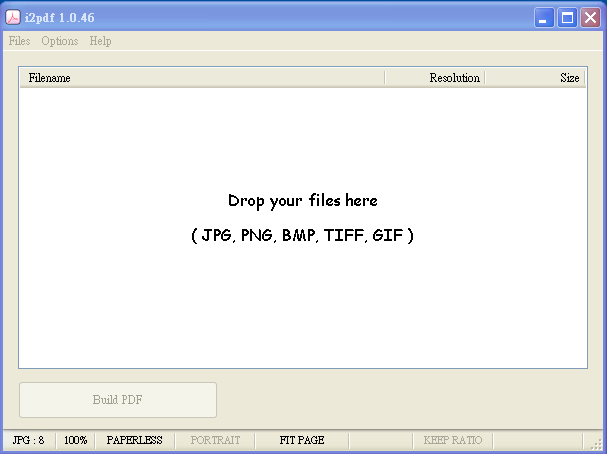 i2pdf 1.0.46 免安裝版，圖片轉PDF檔