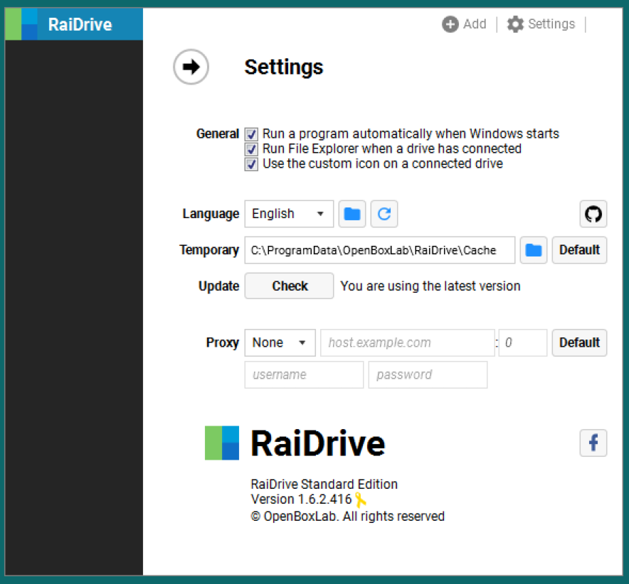 RaiDrive 2022.3.30 繁體中文版，將雲端硬碟掛載成網路硬碟，類似 NetDrive