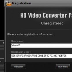 HD Video Converter Factory Pro 3.2 的免費註冊碼