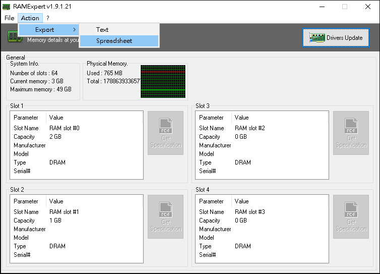 RAMExpert 1.19.0.41 免安裝版，記憶體規格檢測軟體